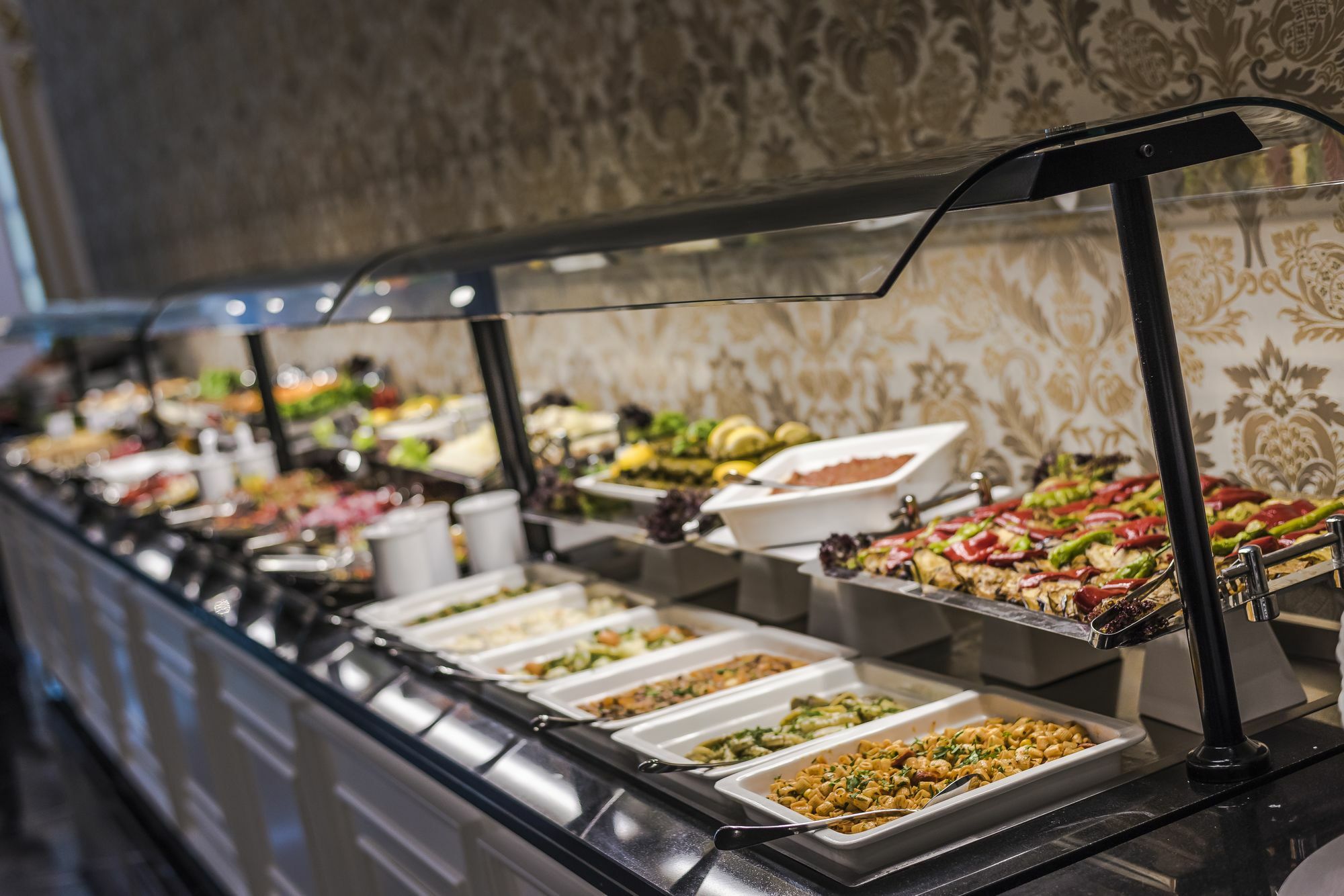 Downtown Ankara Hotel Exterior foto A buffet at a restaurant